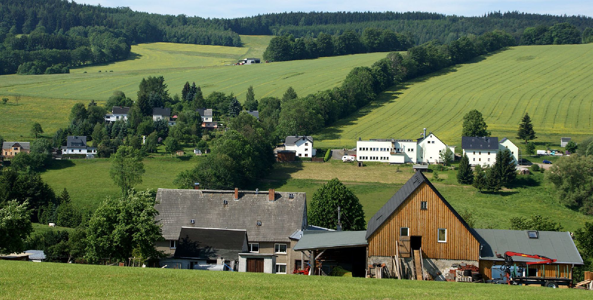 Blick auf den Ansprunger Ortsteil Sorgau