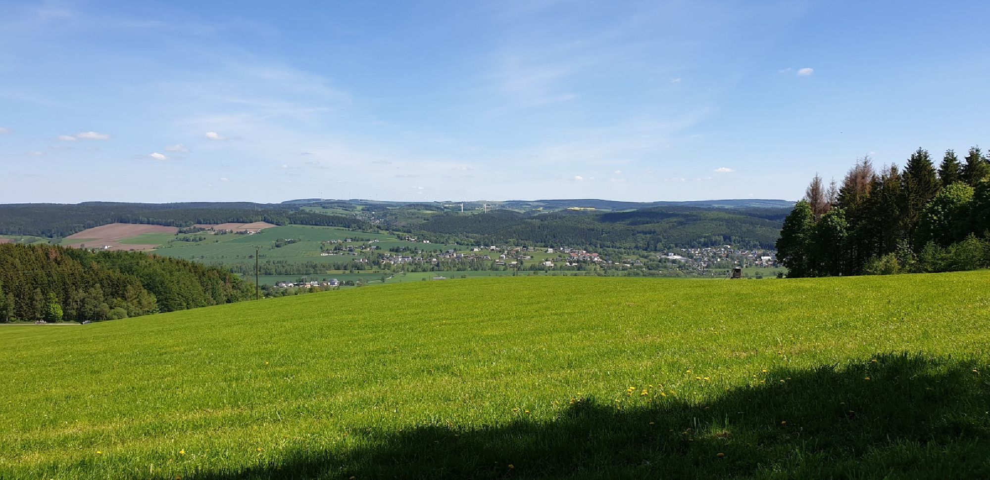 Blick von Grundau nach Olbernhau