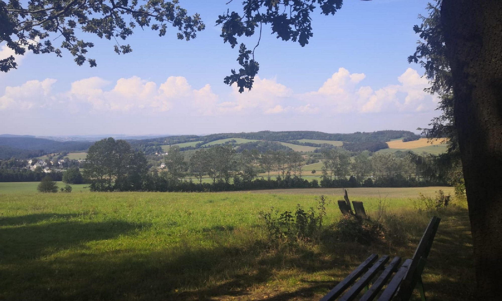 Blick von der Morgensternhöhe auf Ansprung