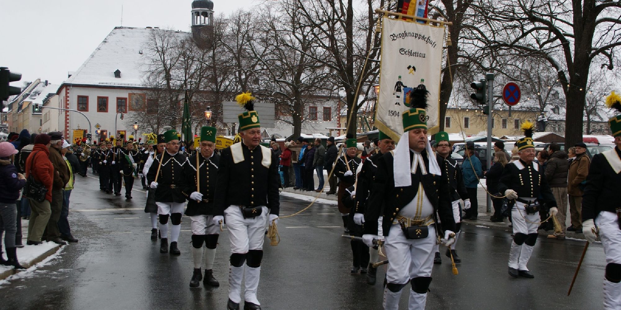 Bergknappschaft Schlettau zum Bergaufzug