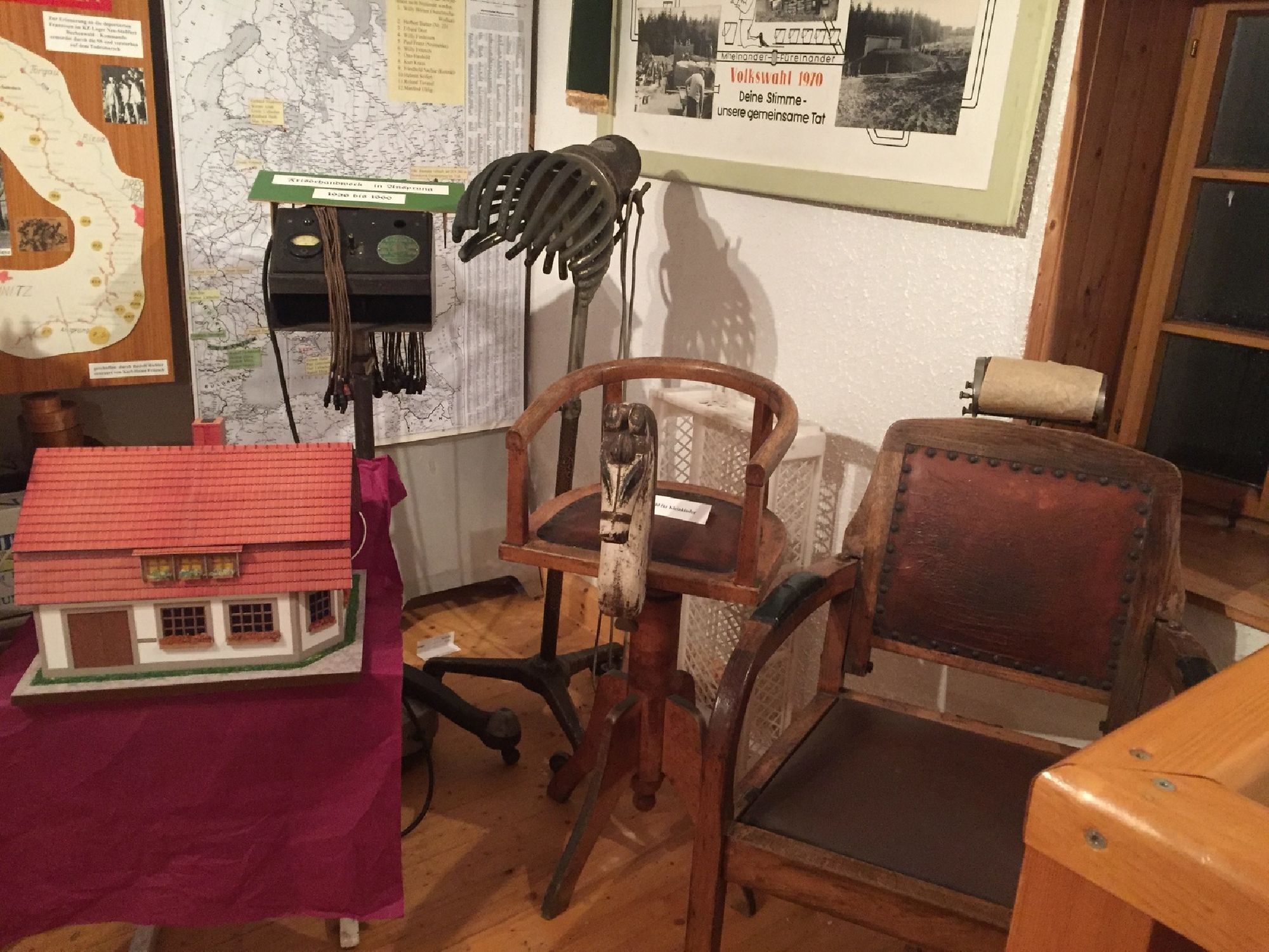 Altes Frisörhandwerk in Ansprung