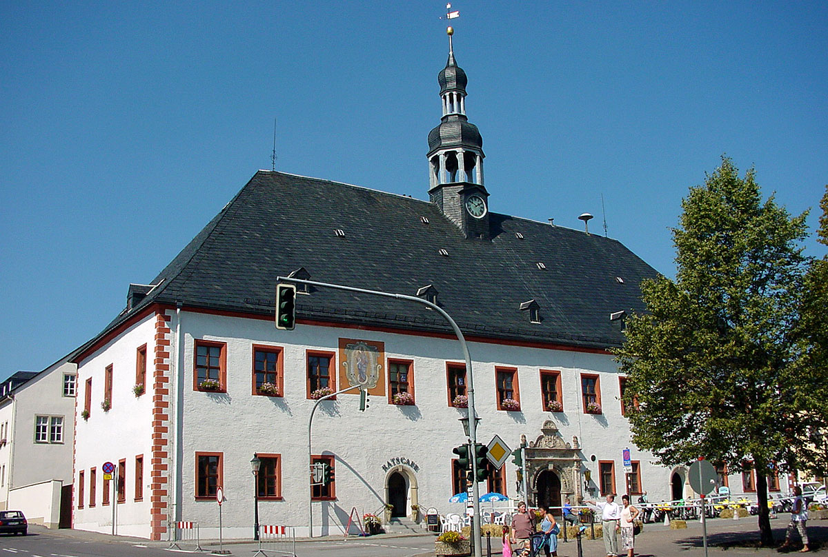 Rathaus in der Stadt Marienberg